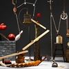Illustration of a Rube Goldberg machine.