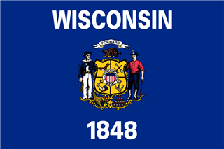 State flag of Wisconsin.