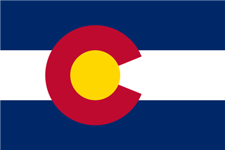 State flag of Colorado.