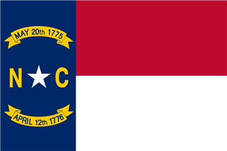State flag of North Carolina.