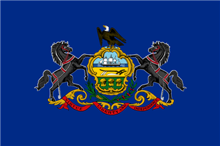 State flag of Pennsylvania.
