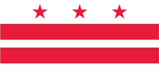 Flag of the District of Columbia.