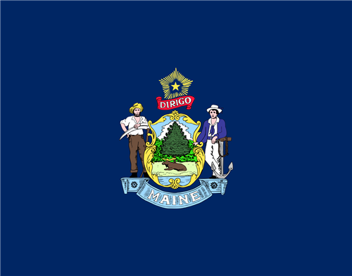 state flag of maine