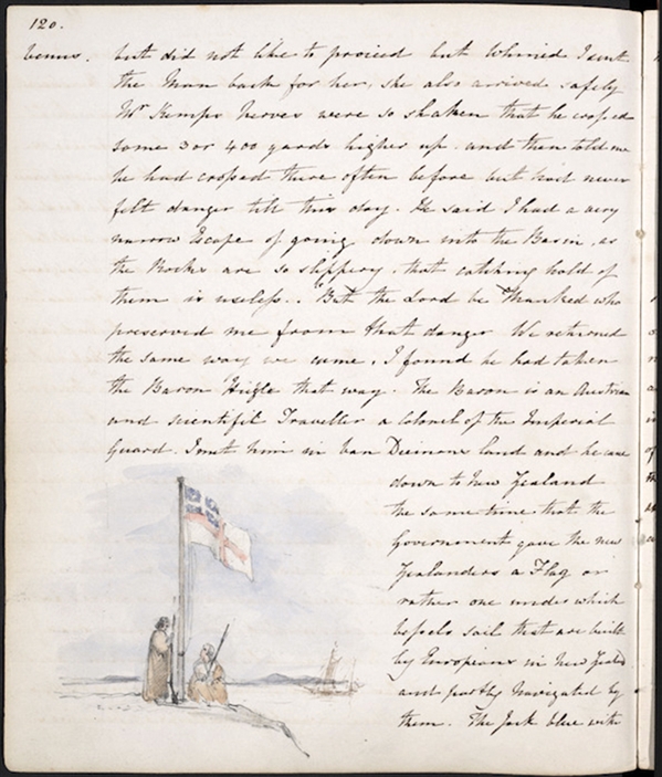 “The Government gave the New Zealanders a Flag or rather one under which vessels sail...” (United Tribes Ensign, Waitangi)